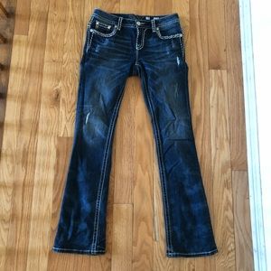Size 29 slim bootcut Miss Me jeans